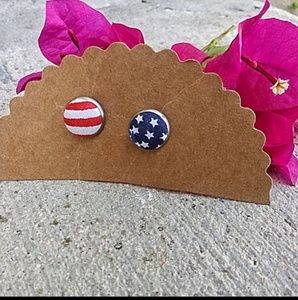 Handmade Stars/Stripes Earrings